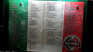 Ristorante Pizzeria Da Niki menu