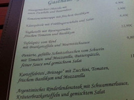 Gasthaus Pfaffelbrau menu