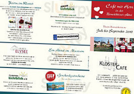 Kloster Cafe Seligenstadt menu