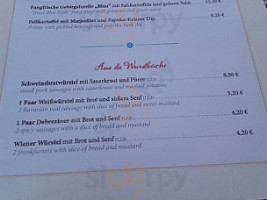 Alpenhof menu
