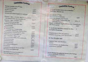 Korthues menu