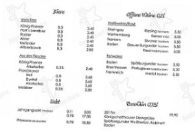 Hotel Restaurant Zum Wolfsjager menu