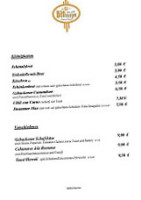 Zum Jagerheim menu
