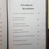 Lieferservice Hirsch menu