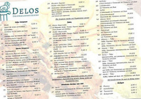 Delos menu