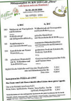 Cafe Flora  menu