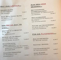 Gezeiten Cafe' Und Gaststaette menu