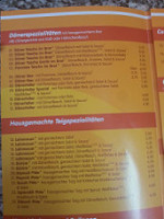 Steinheimer Döner Kebab menu