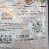 Kikaku Sushi menu