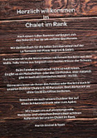 Chalet Im Rank menu