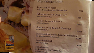 Landhotel Schöll menu