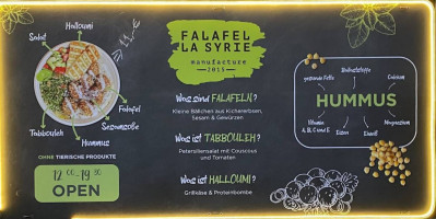 Falafel & mehr menu