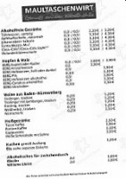 Maultaschenwirt menu