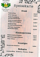 Gaststätte Schützenhaus Am Taurastein menu