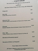 Manfred’s Bistro Im Tennisheim menu