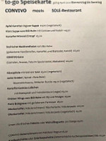 Soletherme menu