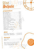 Café Alte Schule menu