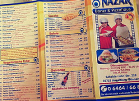 Nazar Döner Pizzahaus menu