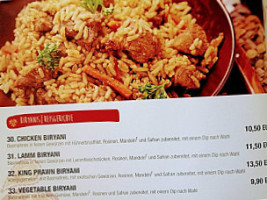 Indian Flavours Diez menu