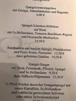 Tommy's Bierstube Im Kolpinghaus Brilon menu