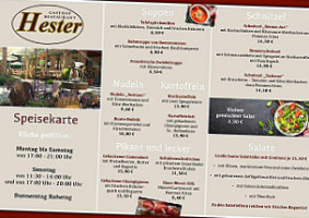 Gasthof Ernst Hester menu