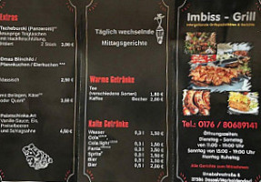 Imbiss-grill menu