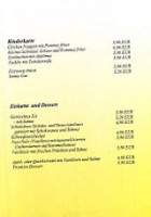 Waldschlößchen menu