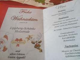 Hans Joachim Lechte menu