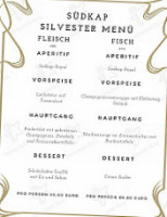 Südkap menu