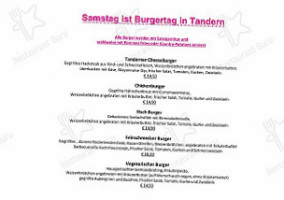 Gasthaus Schloss Tandern menu