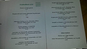 Gasthof Reiter menu