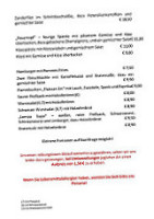 Schützenhaus menu