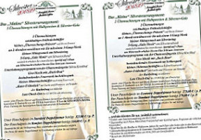 Schlosshotel Ernestgrün menu