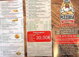 Pizzeria Freyburg menu