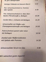 Fsv Clubheim Hagenbach menu