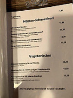 Brennalp menu