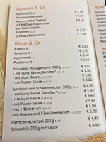 Schnellrestaurant Picantum menu