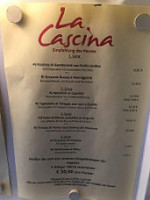 La Cascina menu