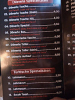 Döneria Kebap Haus Pizzeria menu