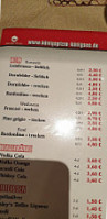 Königspizza menu