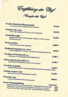 Pizzeria Eiscafé Da Maria menu