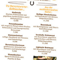 Hofcafé Hofküche Bernsteinreiter Hirschburg menu