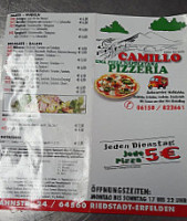 Pizzeria Da Camillo menu
