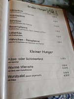 Schrofenalp Brotzeitstube Und Tagescafe menu
