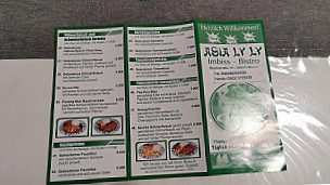 Asia Cuisine menu