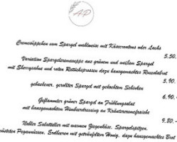 Landgasthof Alte Post menu