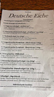 Gasthof Deutsche Eiche menu
