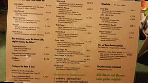 Steakhouse Pension Crazy Horse menu