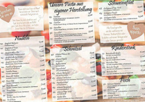 Pizzeria Lindenhof menu