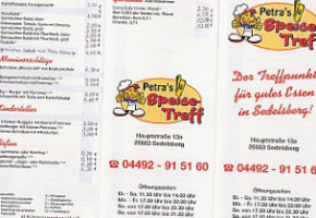 Petras Speisetreff menu